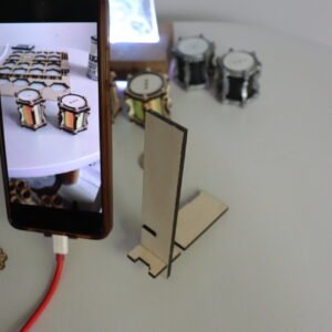 Simple phone stand, laser cut Finnish birch ply